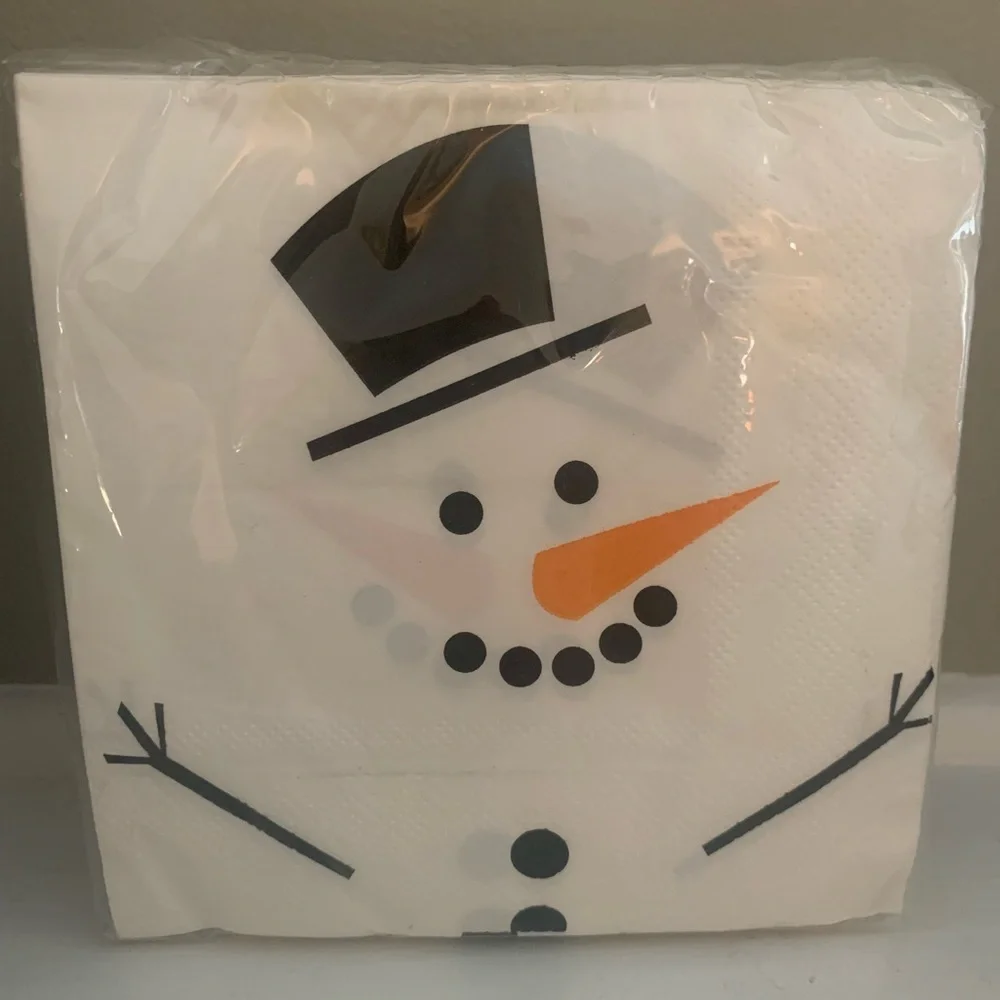 NWOT Simply Snowman Design Paper Napkins